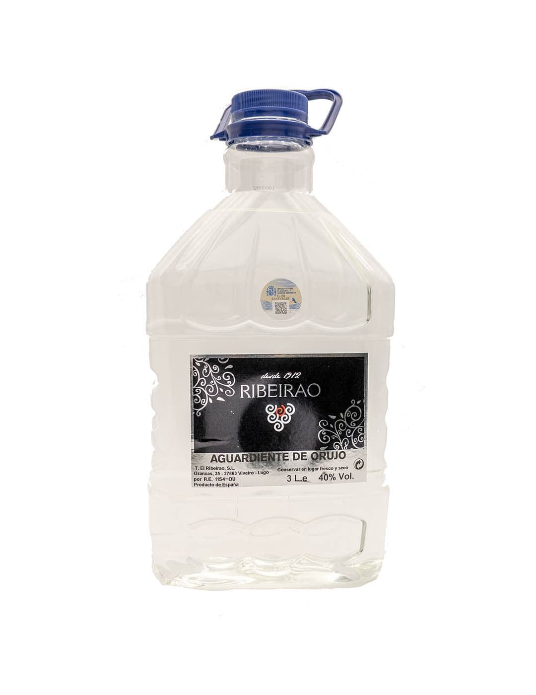 Aguardiente de Orujo Ribeirao garrafa 3L - Imagen 1