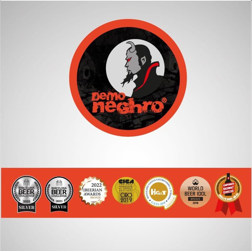 Cerveza Gallega Artesana Menduiña " Demo Neghro" Double Stout - Imagen 2
