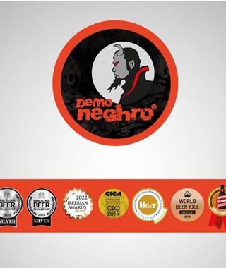 Cerveza Gallega Artesana Menduiña " Demo Neghro" Double Stout - Imagen 2