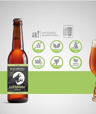 Cerveza Gallega Artesana Menduiña " Lobisome" IPA - Imagen 2