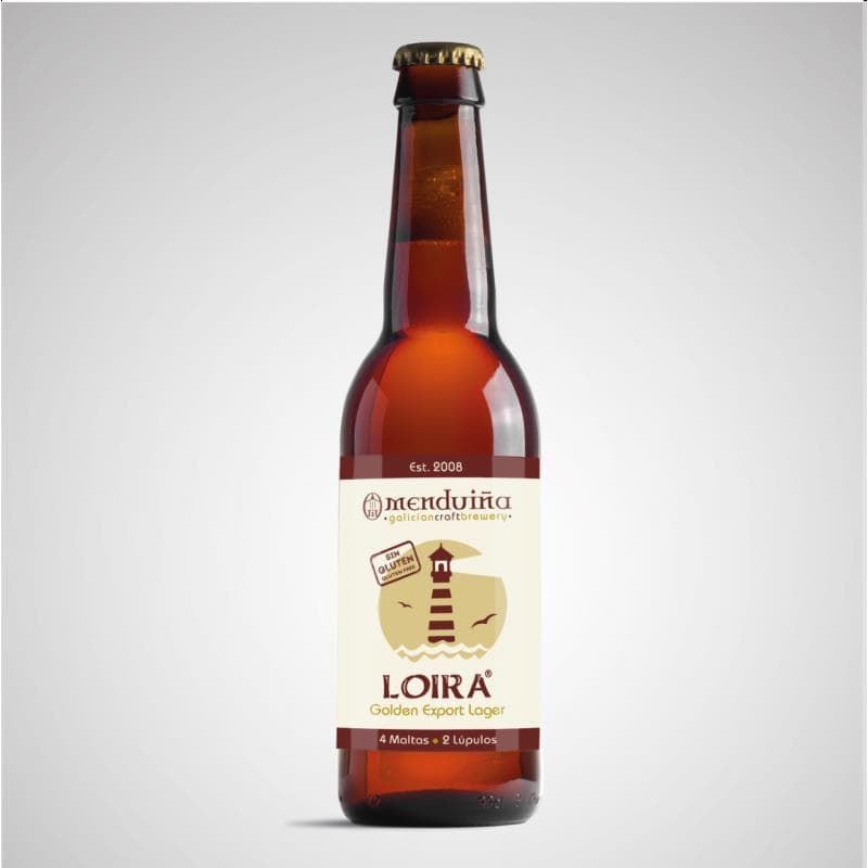 Cerveza Gallega Artesana Menduiña " Loira " - Imagen 1