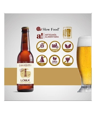 Cerveza Gallega Artesana Menduiña " Loira " - Imagen 2