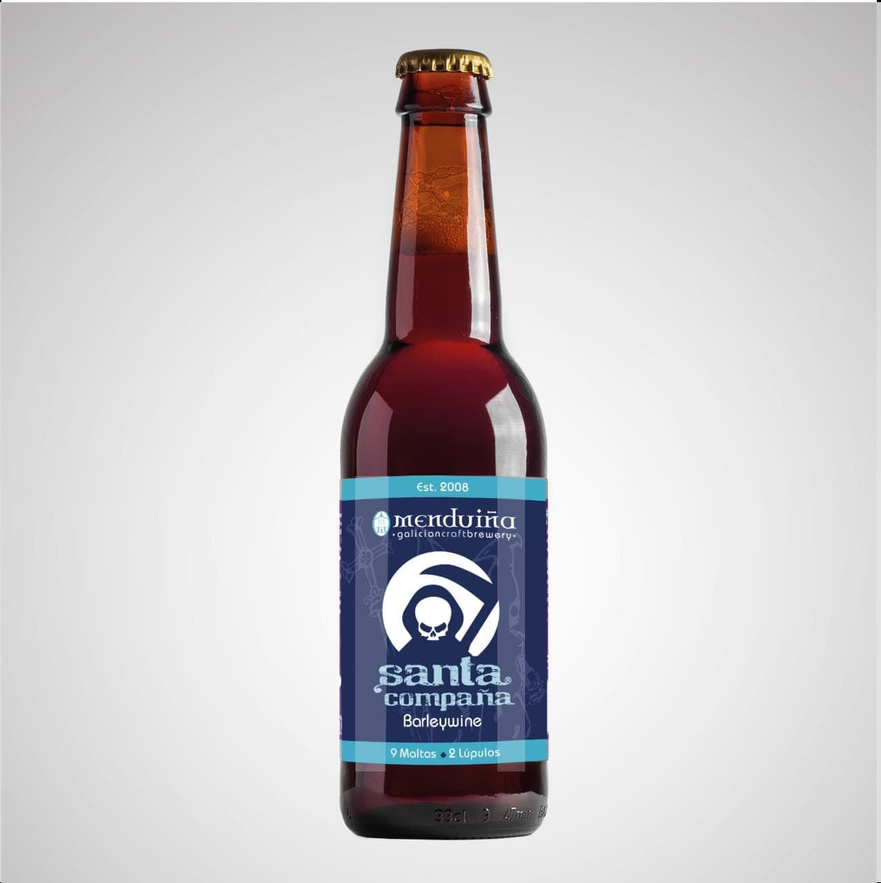 Cerveza Gallega Artesana Menduiña " Santa Compaña" Barleywine - Imagen 1