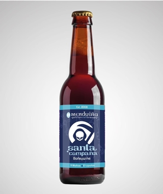 Cerveza Gallega Artesana Menduiña " Santa Compaña" Barleywine - Imagen 1