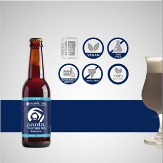 Cerveza Gallega Artesana Menduiña " Santa Compaña" Barleywine - Imagen 2
