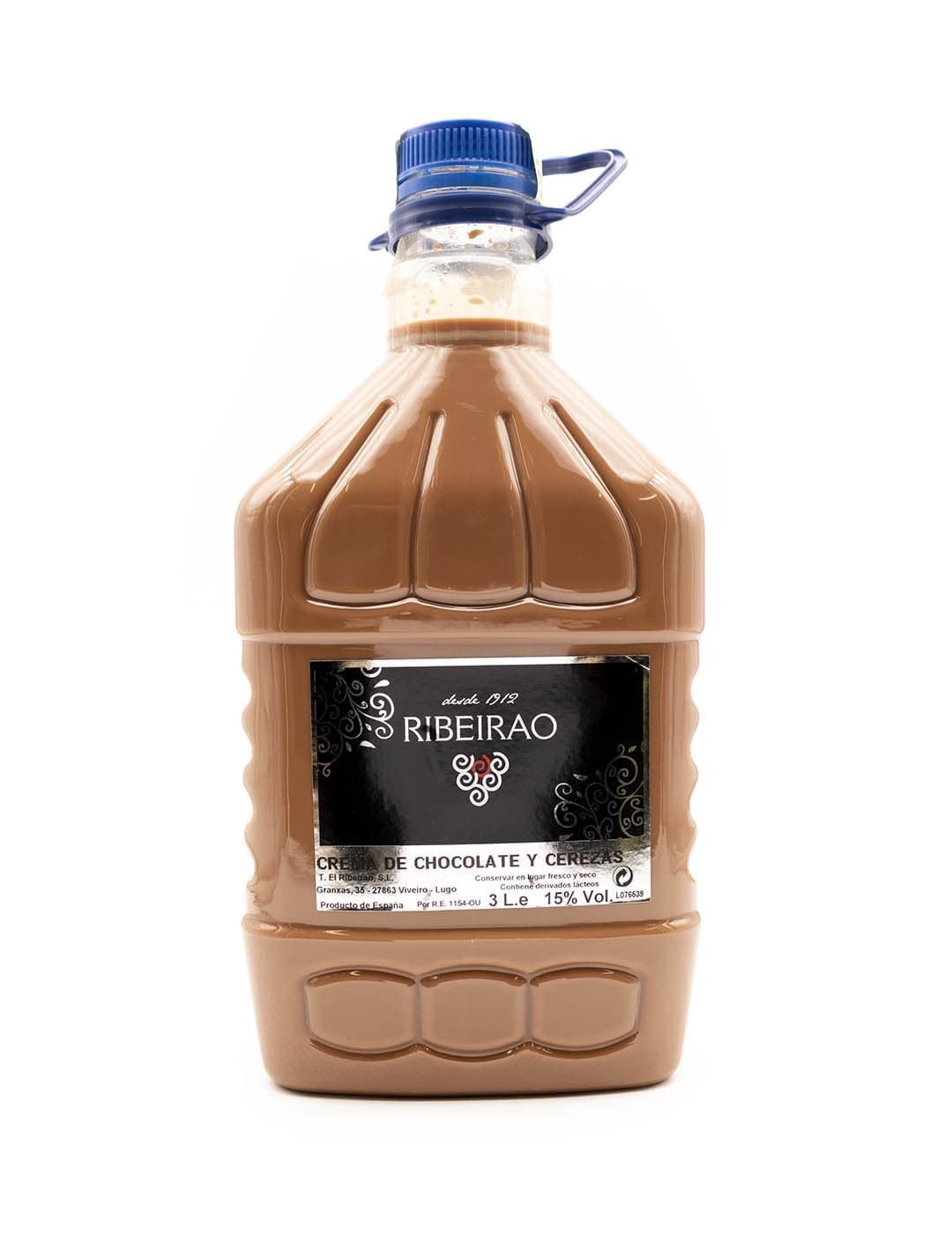 Crema de Chocolate y Cerezas Ribeirao garrafa 3L - Imagen 1