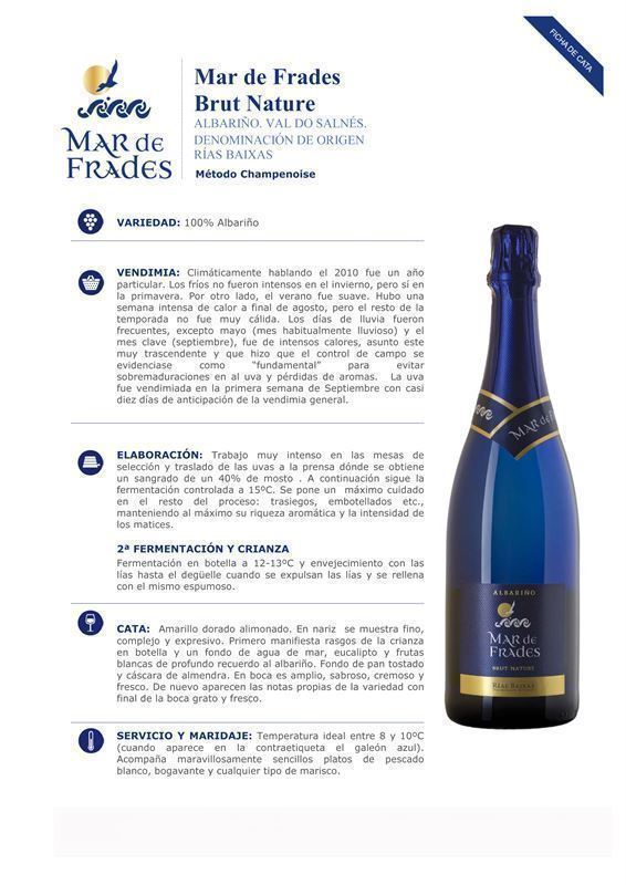 Mar de Frades Brut Nature - Imagen 2