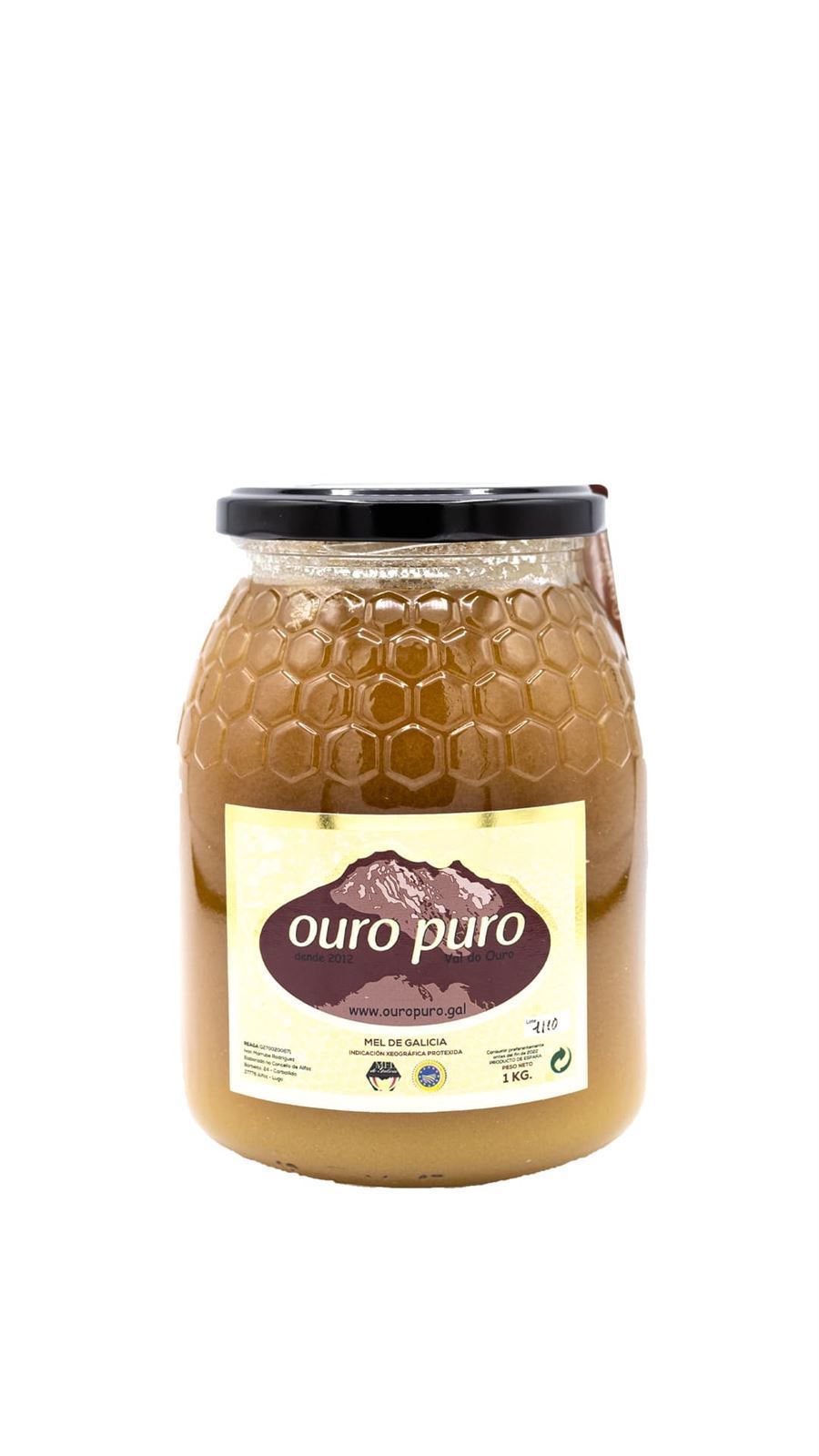 Miel Ouro Puro 1/2kg - Imagen 1