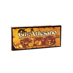 Turrón de chocolate con almendras - Imagen 1