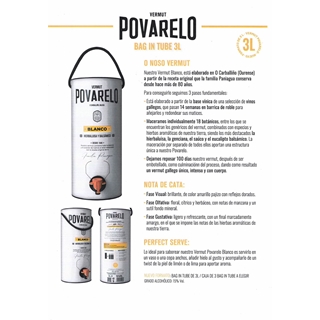 Vermú Blanco Povarelo 3 L - Imagen 2