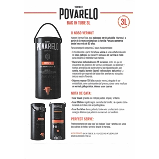 Vermú Rojo Povarelo 3 L - Imagen 2