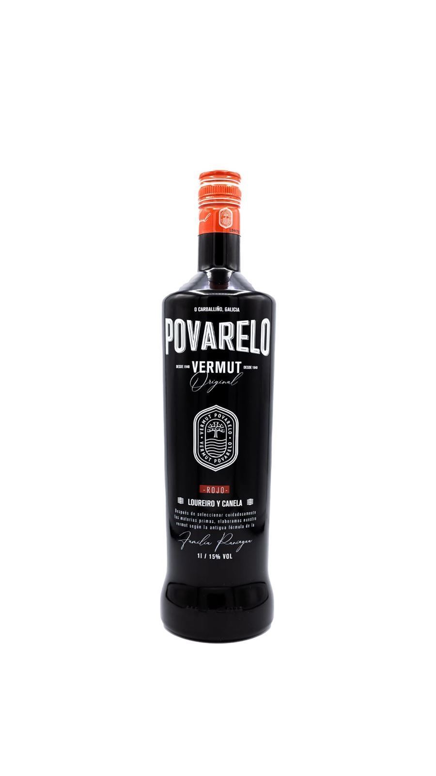 Vermut Povarelo Rojo Premium 1L. - Imagen 1